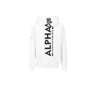 Alpha Industries Back Print Hoodie Blanc M Homme