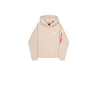 ALPHA INDUSTRIES Sweat-shirt beige / rouge / blanc, Taille L