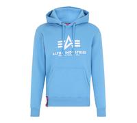 Alpha Industries Basic Big Logo Hoodie pour homme Taille M - Bleu