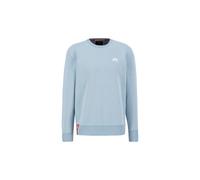 ALPHA INDUSTRIES Sweat-shirt bleu clair / rouge / blanc, Taille XL
