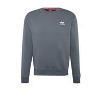 Sweatshirt à petit logo Alpha Industries Basic Bleu S