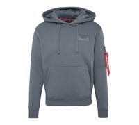 ALPHA INDUSTRIES Sweat-shirt bleu fumé / jaune pastel / rouge sang / blanc, Taille XL