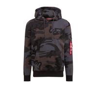 ALPHA INDUSTRIES Sweat-shirt bleu-gris / marron / anthracite / blanc, Taille S