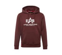ALPHA INDUSTRIES Sweat-shirt bourgogne / blanc, Taille L