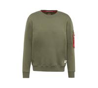 ALPHA INDUSTRIES Sweat-shirt 'Dragon' marron / jaune d'or / olive / blanc, Taille S