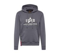 ALPHA INDUSTRIES Sweat-shirt gris foncé / blanc, Taille S