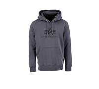 Alpha Industries Basic Big Logo Hoodie pour homme Taille 2XL - Gris foncé/Noir