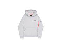 ALPHA INDUSTRIES Sweat-shirt gris / rouge / noir, Taille L