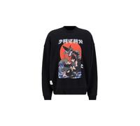 ALPHA INDUSTRIES Sweat-shirt 'Japan Warrior' nude / gentiane / rouge / noir, Taille S