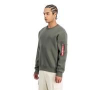 Sweatshirt Alpha Industries Label Back Print Vert XL