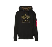 ALPHA INDUSTRIES Sweat-shirt marron / jaune / olive / noir, Taille M