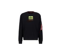 ALPHA INDUSTRIES Sweat-shirt mélange de couleurs / noir, Taille XXL
