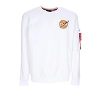 Alpha Industries - SweaT-shirt Nasa Davinci Blanc Col ras du cou - Homme - Sweatshirts et sweats à capuche - Blanc - Taille: M
