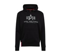 ALPHA INDUSTRIES Sweat-shirt noir / blanc, Taille S
