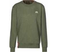Sweatshirt Basic Sweater Small Logo Alpha Industries - Dark Olive S