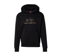 Alpha Industries Basic Big Logo TPU Hoodie pour homme Taille 2XL - Noir/or