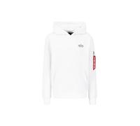 Alpha Industries Signature Back Print Hoodie pour homme Taille XL - Blanc
