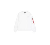 ALPHA INDUSTRIES Sweat-shirt rouge / noir / blanc, Taille L