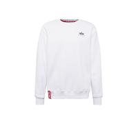 Sweat Alpha Industries Basic Small Logo Blanc XL