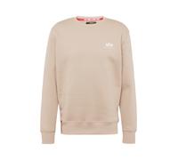 ALPHA INDUSTRIES Sweat-shirt sable / blanc, Taille XL