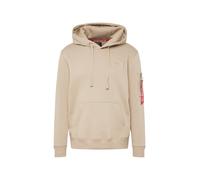 ALPHA INDUSTRIES Sweat-shirt sable / rouge / blanc, Taille XL