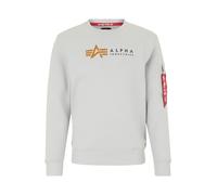 ALPHA INDUSTRIES Sweat-shirt safran / gris clair / gris foncé, Taille L