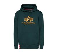 ALPHA INDUSTRIES Sweat-shirt sapin / orange clair / rouge / blanc, Taille S