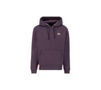 Alpha Industries Basic Small Logo Hoodie pour homme Taille S - Prune