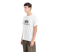 Alpha Industries T-Shirt Basic 100501 - Manches courtes, Taille normale - Homme Blanc XXL