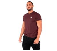 Alpha Industries T-shirt Basic Small Logo Manches courtes pour homme Taille S Rouge foncé