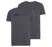 Alpha Industries T-shirt à Manches Courtes Label 2 Pack