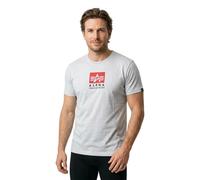Alpha Industries T-shirt Satin Logo pour homme Gris Taille 2XL
