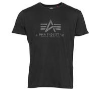 Alpha Industries Basic Big Logo Carbon T-Shirt pour homme Taille 3XL - Noir