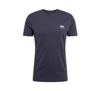 ALPHA INDUSTRIES T-Shirt 'Basic T Small Logo' bleu foncé, Taille S