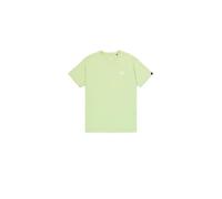 ALPHA INDUSTRIES T-Shirt Basique avec Petit Logo pour Homme, Citron Vert Arctique, L