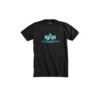 Alpha Industries T-shirt basique noir/bleu S