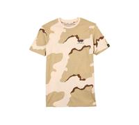 ALPHA INDUSTRIES T-Shirt beige / beige clair / marine / marron, Taille M