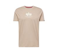 ALPHA INDUSTRIES T-Shirt beige / blanc, Taille S