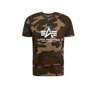 Alpha Industries Basic Big Logo Camo T-Shirt pour homme Taille XL - Camouflage Woodland