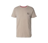 ALPHA INDUSTRIES T-Shirt beige foncé / noir, Taille S
