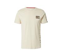 ALPHA INDUSTRIES T-Shirt beige / marron / blanc cassé, Taille L
