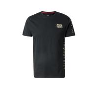 ALPHA INDUSTRIES T-Shirt beige / marron / vert / noir, Taille S