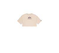 ALPHA INDUSTRIES T-shirt beige / violet foncé, Taille S