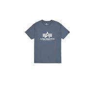 ALPHA INDUSTRIES T-Shirt bleu / blanc, Taille L