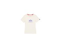 Alpha Industries New Basic Big Logo T-Shirt pour femme Taille S - Blanc