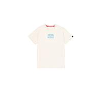 Alpha Industries Satin Logo Short Sleeve T-shirt Beige S Homme