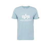 ALPHA INDUSTRIES T-Shirt bleu clair / blanc, Taille S