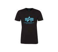 ALPHA INDUSTRIES T-Shirt bleu clair / noir, Taille XL