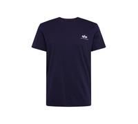 ALPHA INDUSTRIES T-Shirt bleu foncé / blanc, Taille L