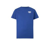 ALPHA INDUSTRIES T-Shirt bleu foncé / blanc, Taille S